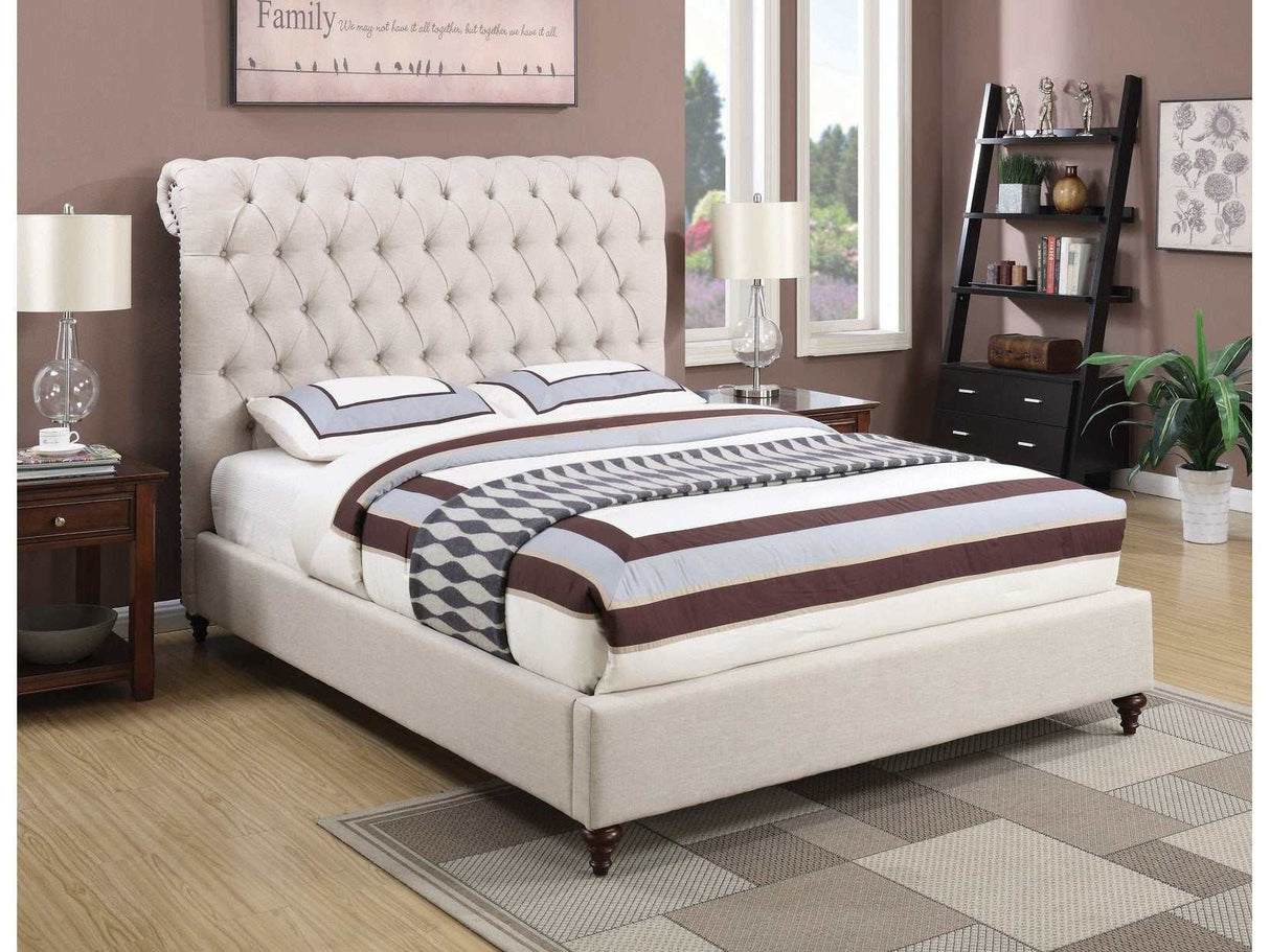 Devon Beige Eastern King Bed - Ornate Home