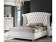 Barzini White Queen Bed - Ornate Home