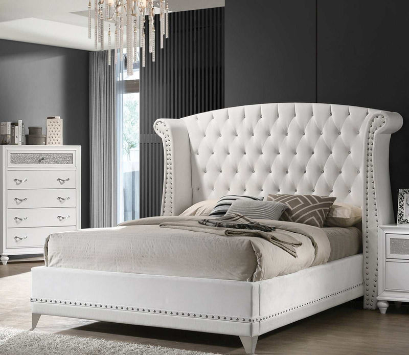 Barzini - White - Queen Bed - Ornate Home