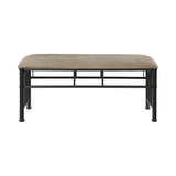 Livingston Brown & Dark Bronze Bench - Ornate Home