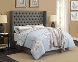 Bancroft Grey Eastern King Bed - Ornate Home