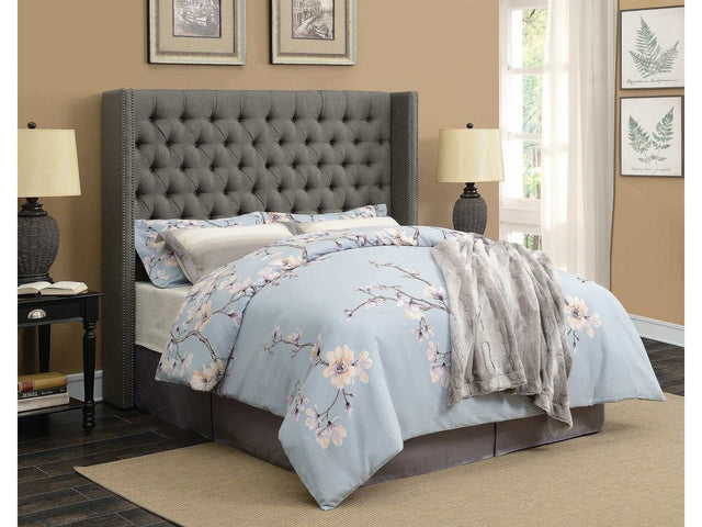 Bancroft Grey Queen Bed - Ornate Home