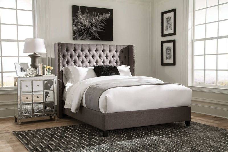 Bancroft Grey Queen Bed - Ornate Home
