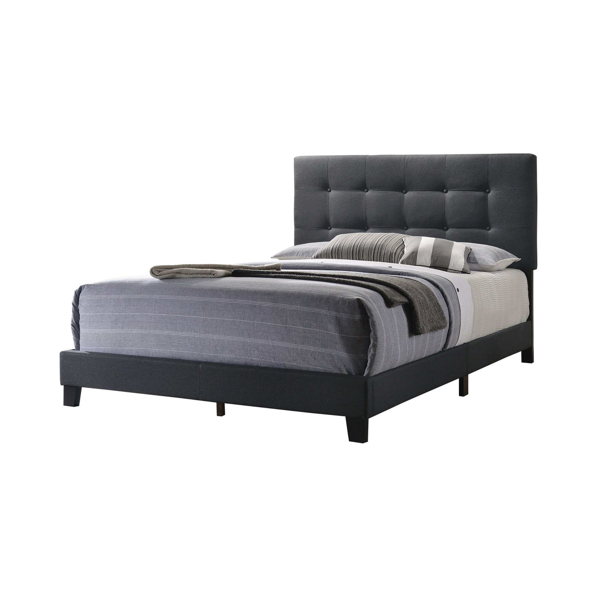 Mapes Charcoal Queen Bed - Ornate Home