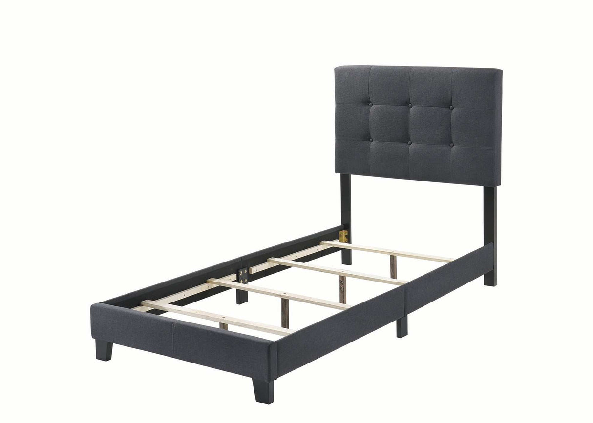 Mapes Charcoal Twin Bed - Ornate Home