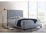 Warner Slate Blue Eastern King Bed - Ornate Home