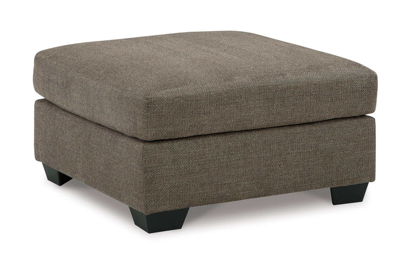 Mahoney Chocolate Oversized Accent Ottoman - Ornate Home