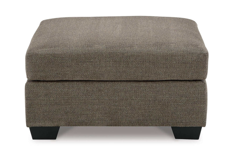 Mahoney Chocolate Oversized Accent Ottoman - Ornate Home