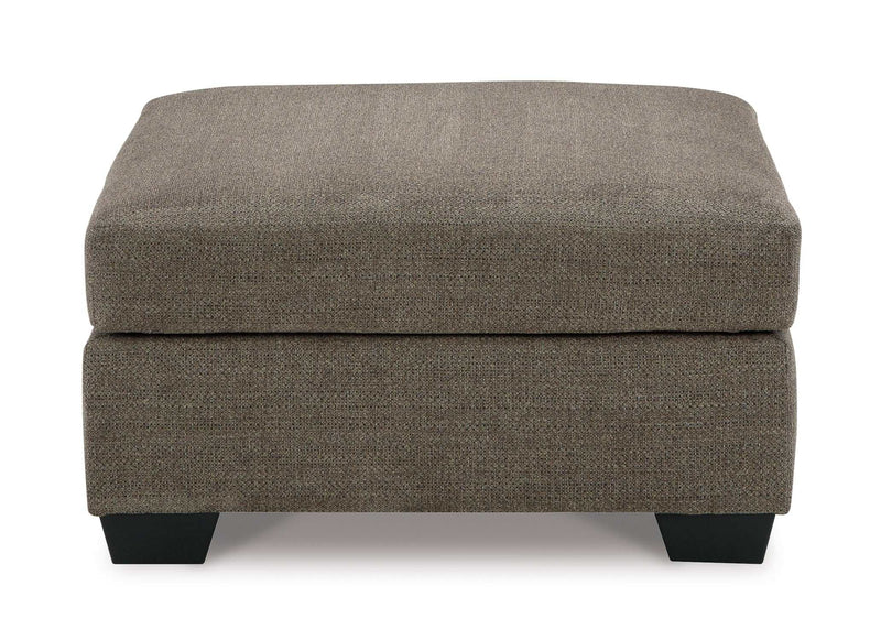 Mahoney Chocolate Oversized Accent Ottoman - Ornate Home