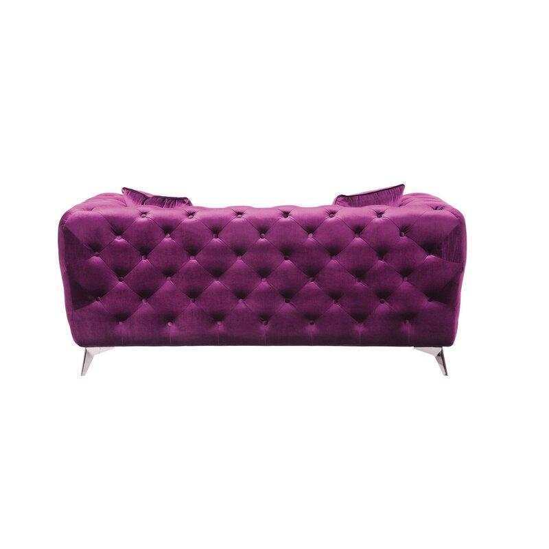 Atronia Purple Loveseat - Ornate Home