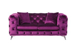 Atronia Purple Loveseat - Ornate Home