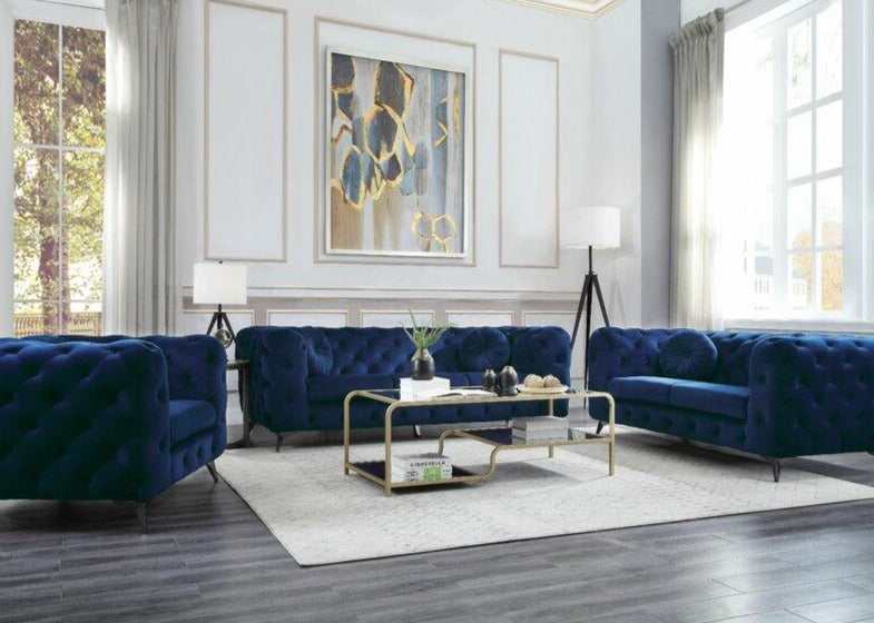 Atronia - Blue - Chair - Ornate Home