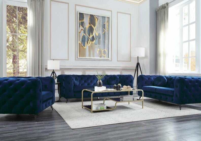 Atronia Blue Sofa - Ornate Home