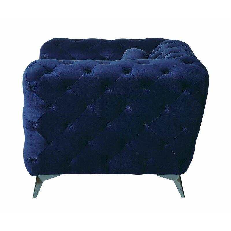 Atronia Blue Loveseat - Ornate Home