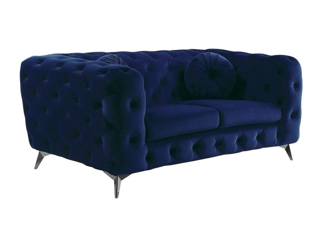 Atronia Blue Loveseat - Ornate Home