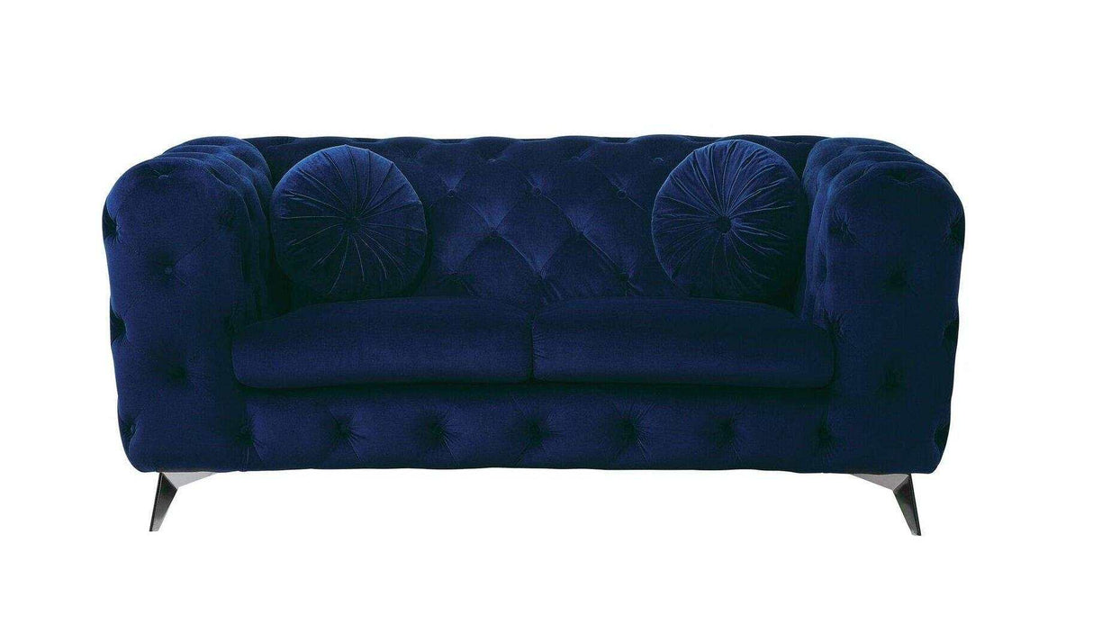 Atronia Blue Loveseat - Ornate Home