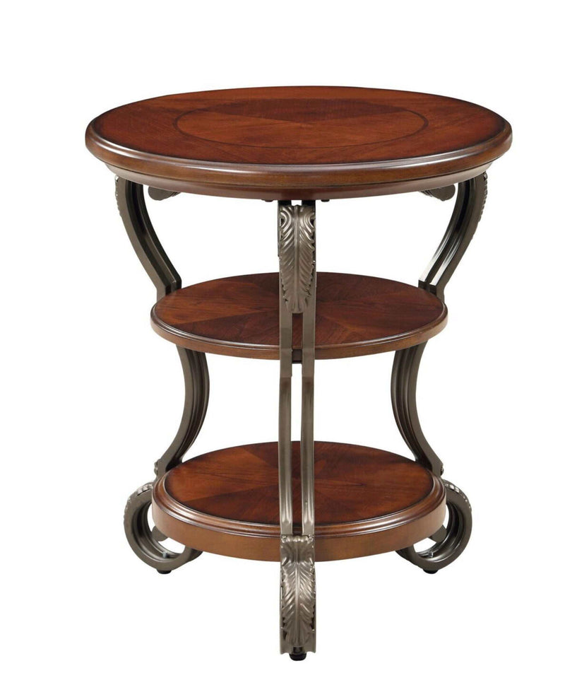 May Brown Cherry Side Table - Ornate Home