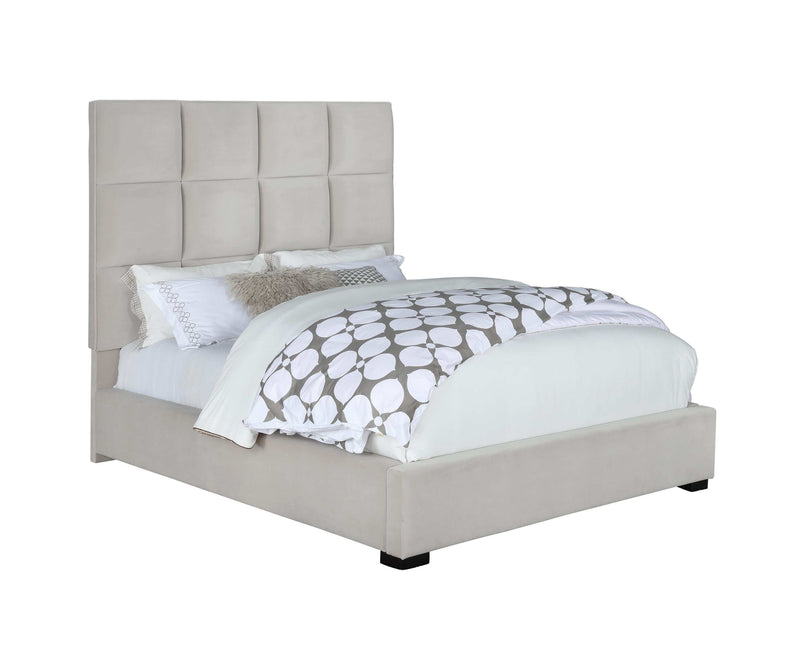 Panes Beige Queen Panel Bed - Ornate Home