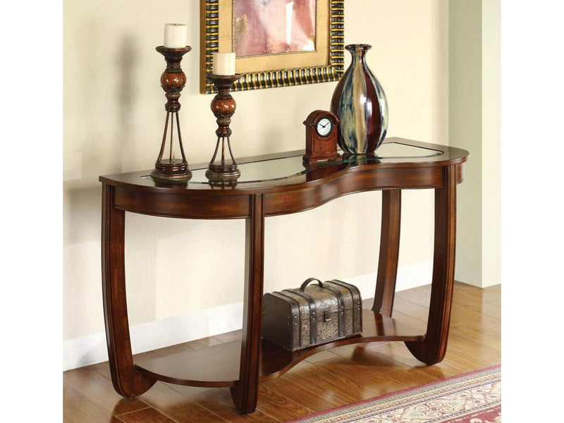 Crystal Falls Dark Cherry Sofa Table - Ornate Home