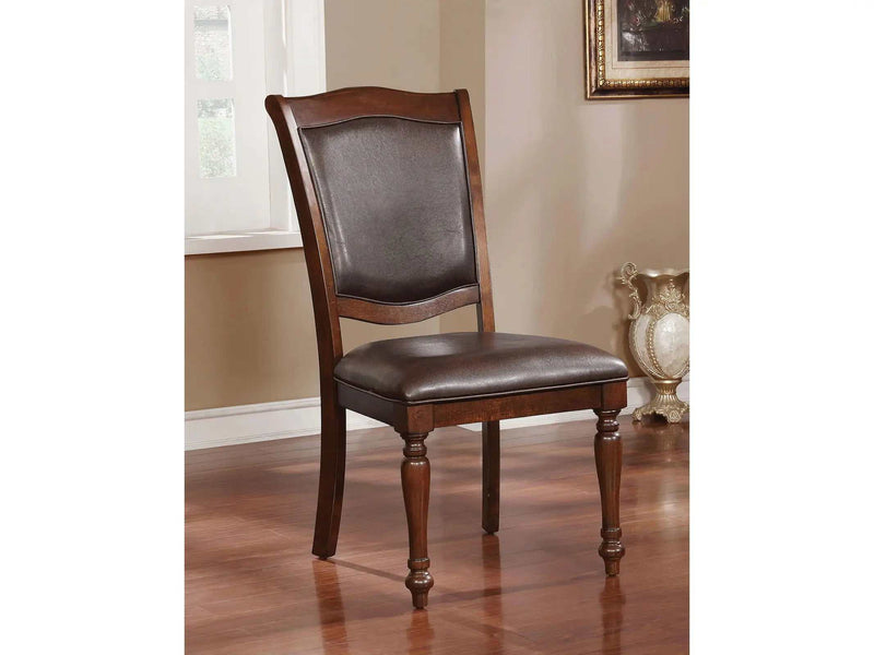 Sylvana Brown Cherry & Espresso Dining Chair (Set of 2) - Ornate Home