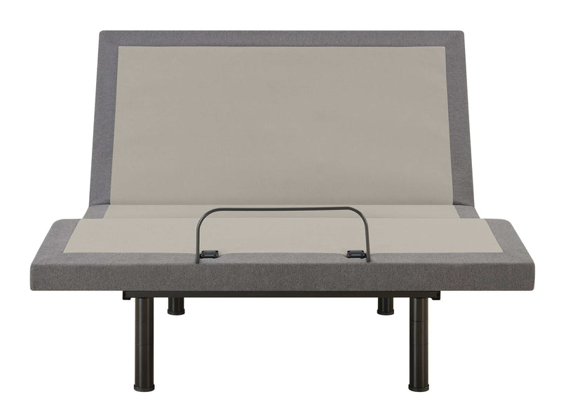 Negan Grey & Black Full Adjustable Bed Base - Ornate Home