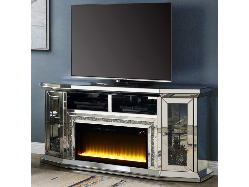 Noralie 67" TV Stand w/ Electric Fireplace - Ornate Home