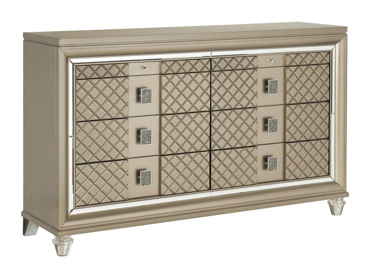 Loudon Champagne Dresser - Ornate Home