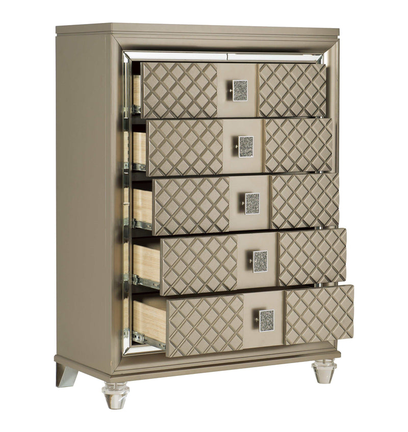 Loudon Champagne Chest - Ornate Home