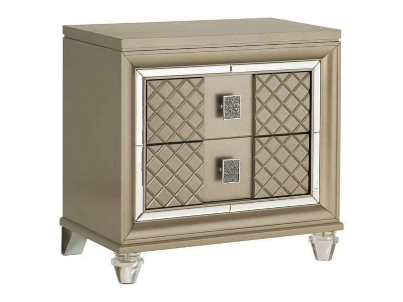 Loudon Champagne Nightstand - Ornate Home