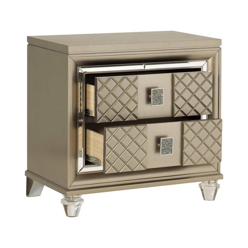 Loudon Champagne Nightstand - Ornate Home