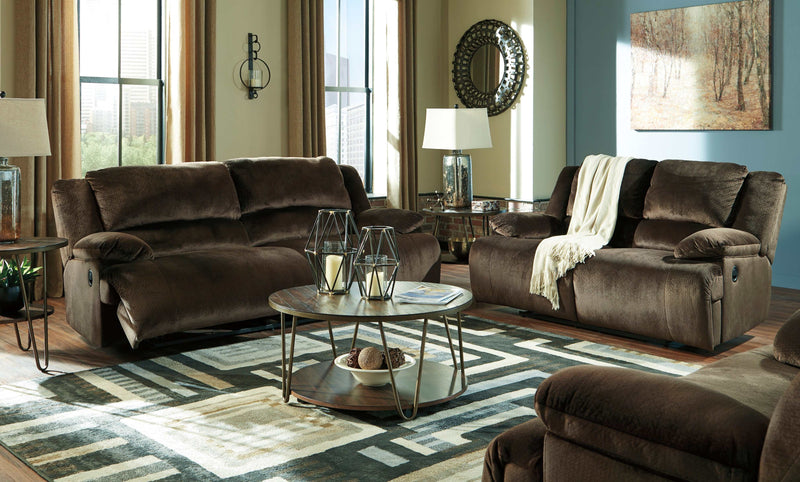 Clonmel Chocolate Reclining Sofa - Ornate Home