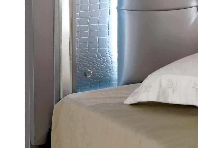 Bellanova Silver Queen Bedroom Set / 4pc - Ornate Home
