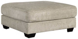 Ardsley Pewter Oversized Ottoman - Ornate Home