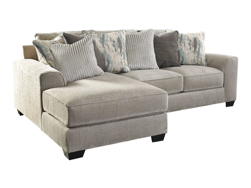 Ardsley - Pewter - 2pc LAF Sectional w/ RAF Loveseat - Ornate Home