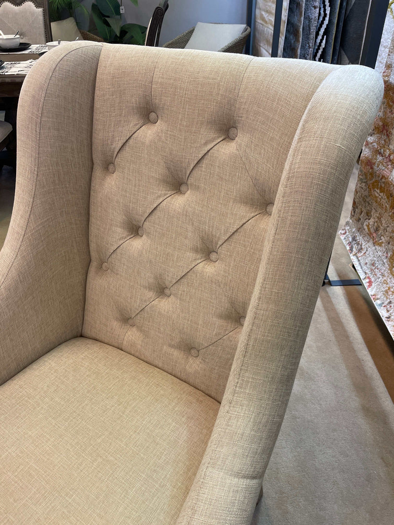 Brockway -  Cream & Barley Brown - Arm Chairs  (Set of 2) - Ornate Home
