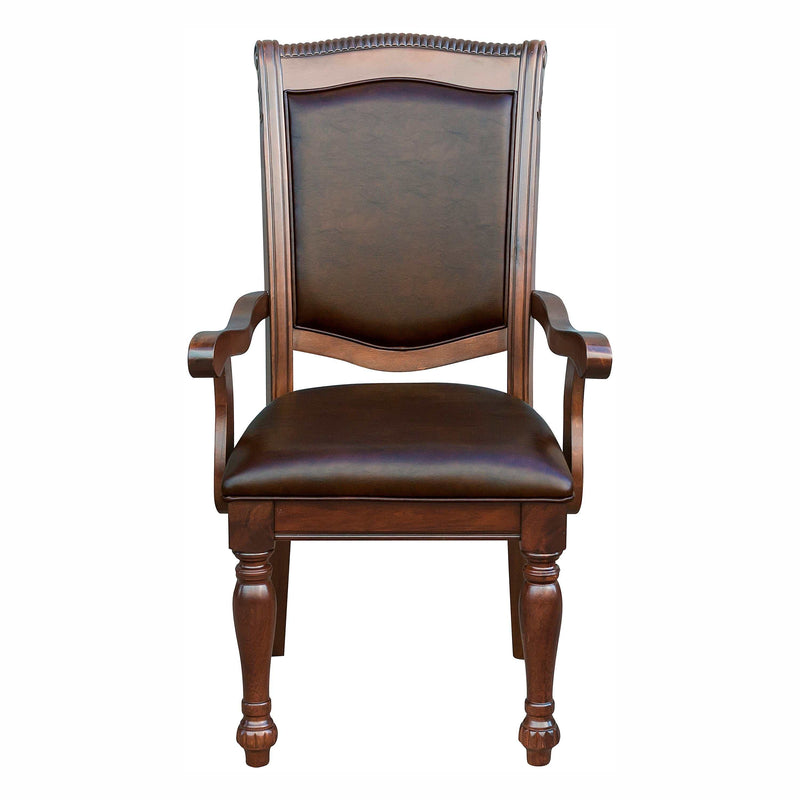 Lordsburg Brown Cherry Arm Chair (Set of 2) - Ornate Home