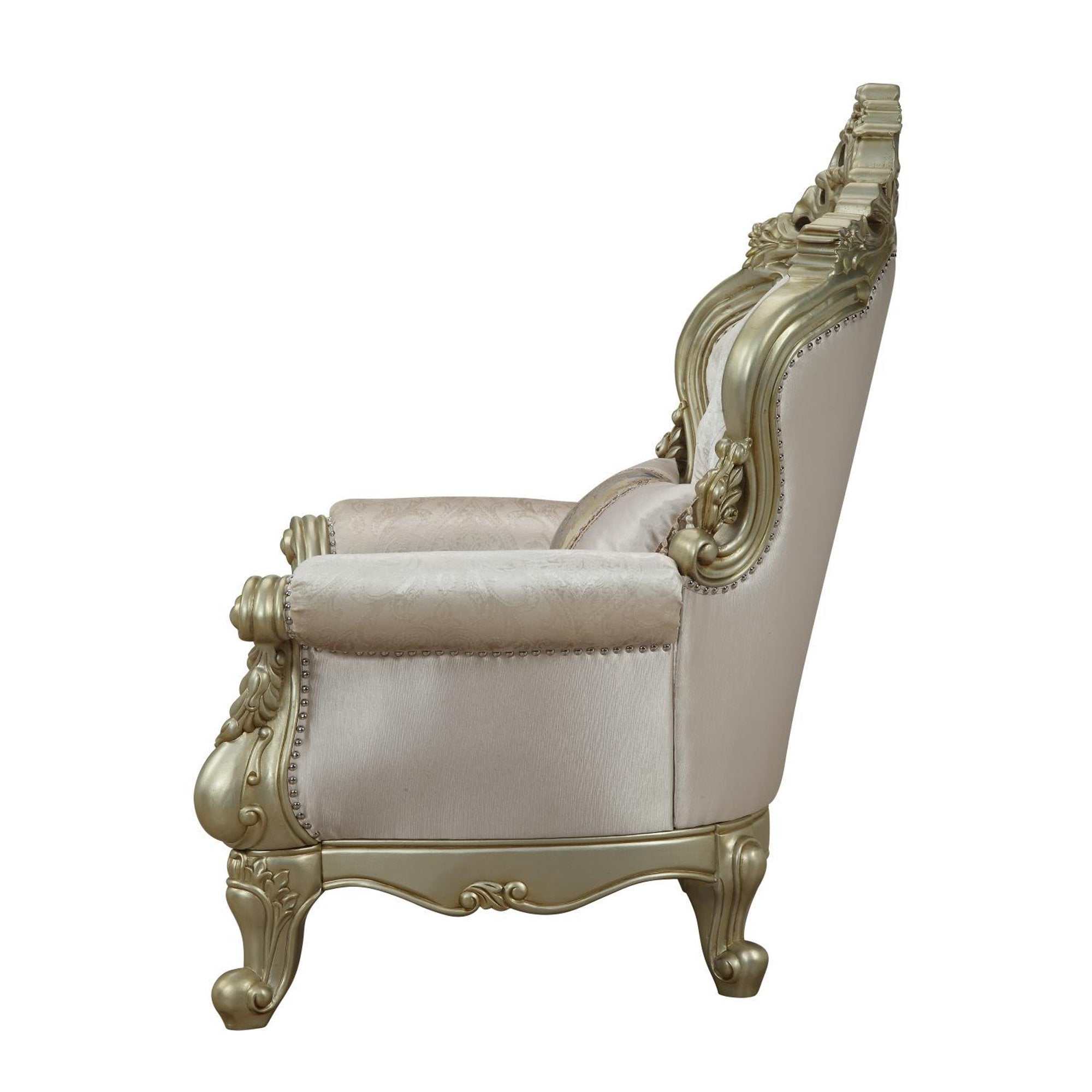 Gorsedd Cream & Antique White Armchair - Ornate Home