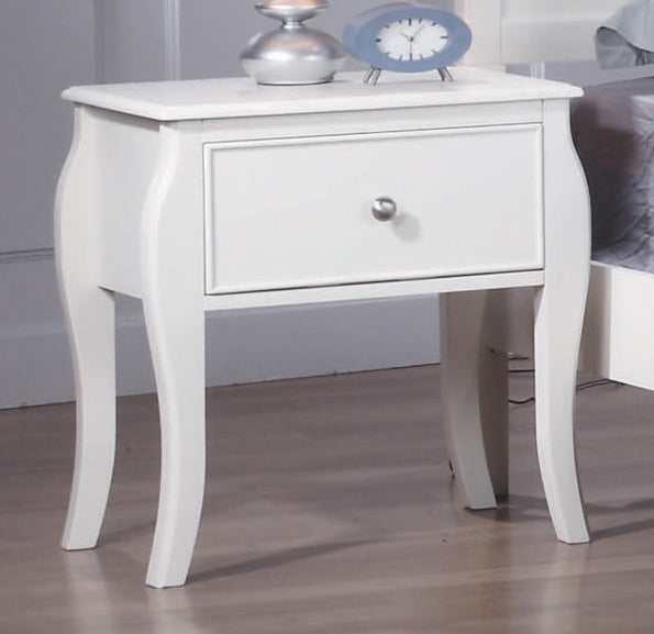 Dominique White Nightstand - Ornate Home