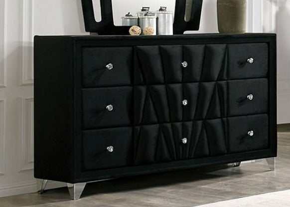 Carissa Velvet Upholstered Dresser - Ornate Home