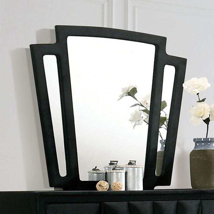 Carissa Velvet Upholstered Mirror - Ornate Home