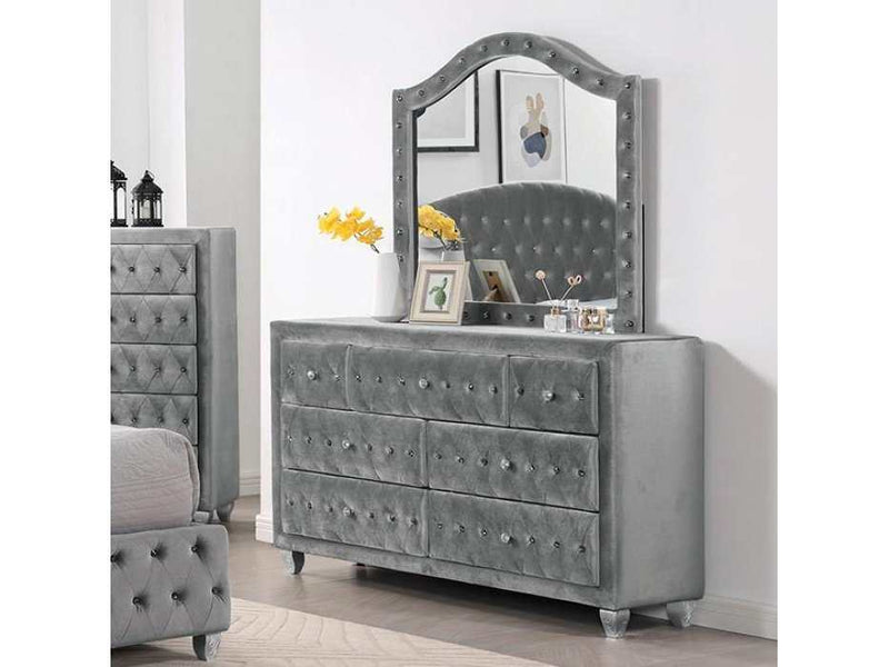 Zohar Gray & Silver Dresser - Ornate Home