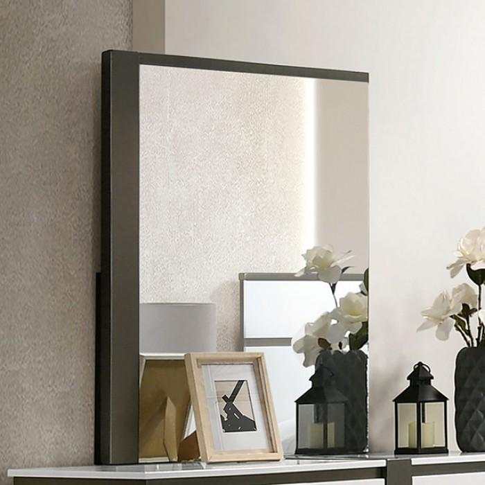 Birsfelden White & Metallic Gray 4pc Queen Bedroom Set - Ornate Home