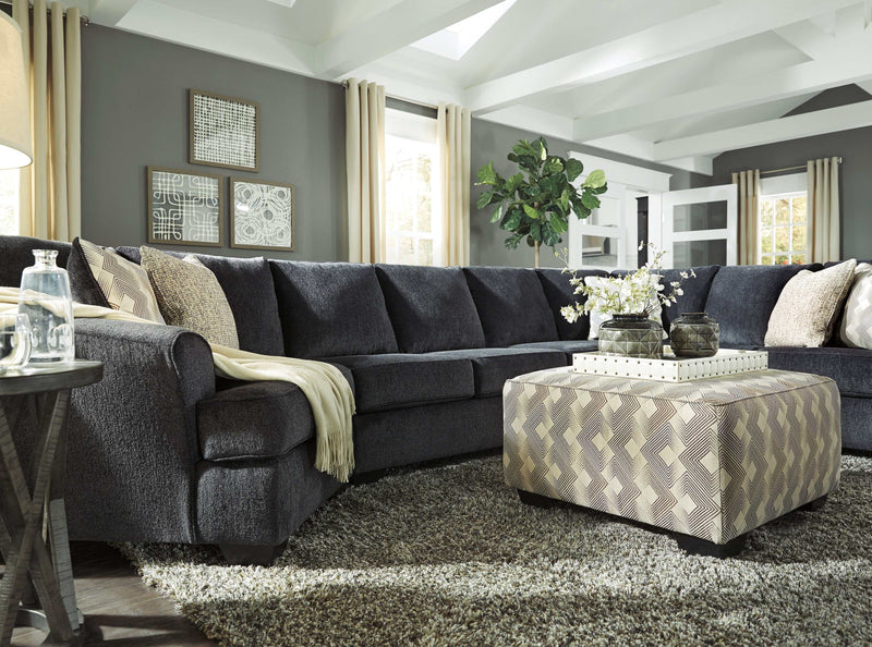 Eltmann Slate 4pc Sectional Sofa w/ LAF Cuddler - Ornate Home