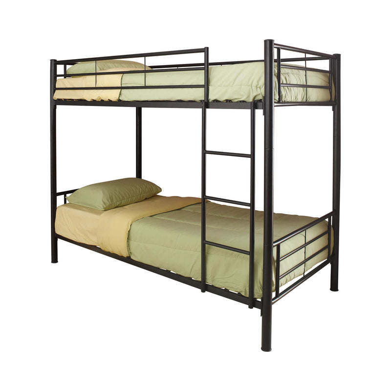 Hayward Black Twin Over Twin Bunk Bed - Ornate Home