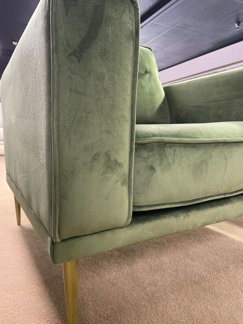 Macleary Velvet Stationary Chair - Ornate Home
