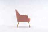 Volta Soft Pink Teddy Accent Chair - Ornate Home