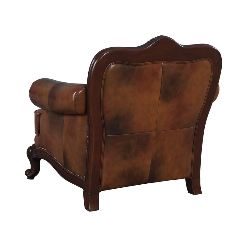 Victoria TriTone & Brown Chair - Ornate Home