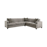 Tess Grey L Shape Sleeper Sectional - Ornate Home