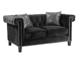 Reventlow Black 3pc Living Room Set - Ornate Home