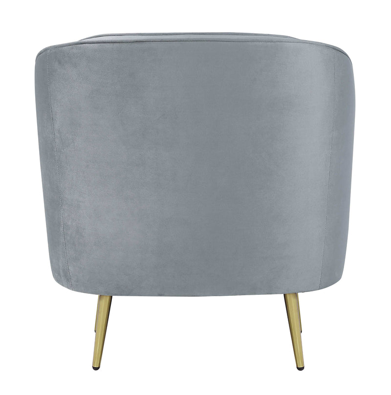 Sophia Grey & Gold Chair - Ornate Home